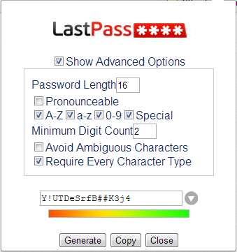 Lastpass setup